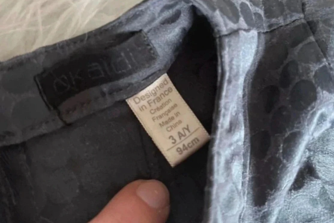 Vestido para niña Okaïdi – Talla 3 años – Gris con estampado – photo 2